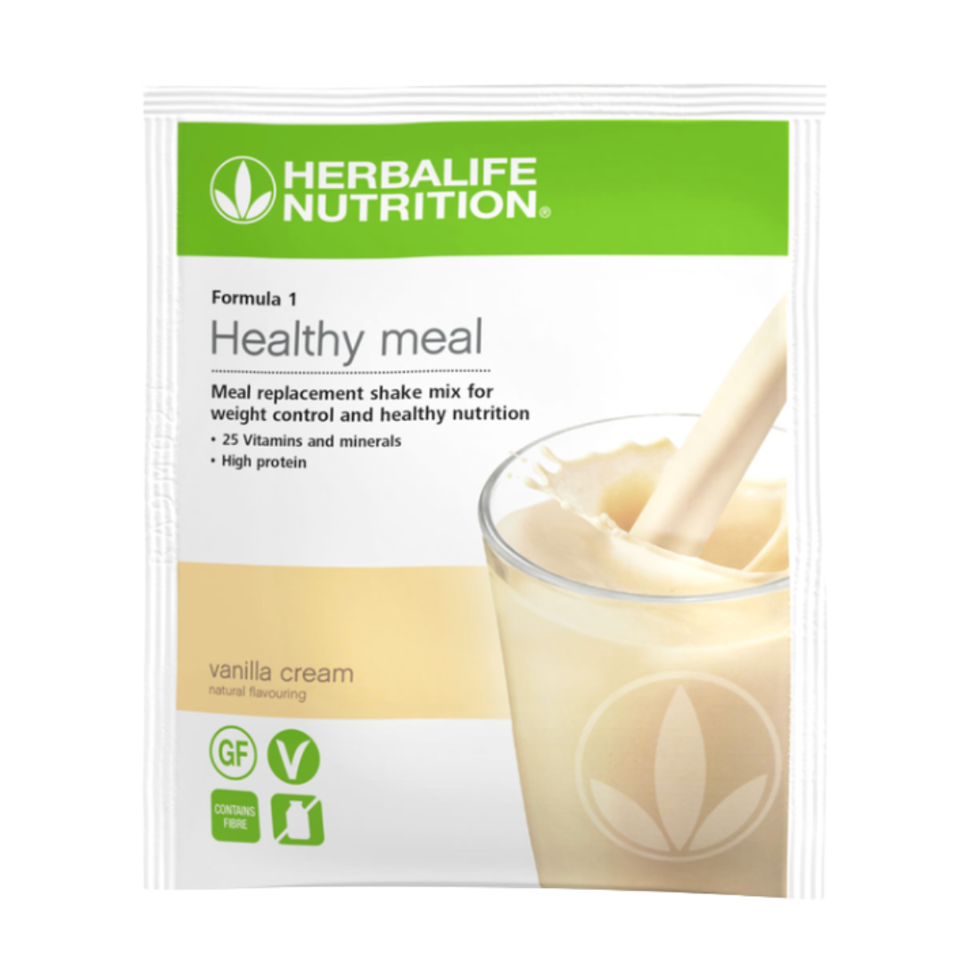 vanilla healthy meal sachet food supplement herbalife healthy lifestyle uk