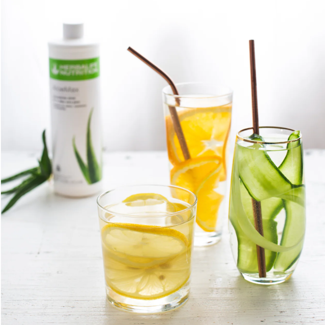 Tea and Aloe drinks