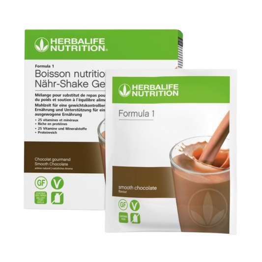 chocolate flavour healthy meal sachet food supplement herbalife uk