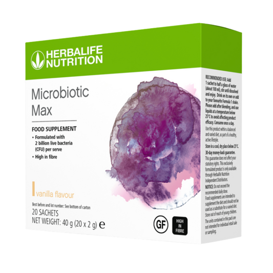microbiotic max herbalife uk food supplement high fibre