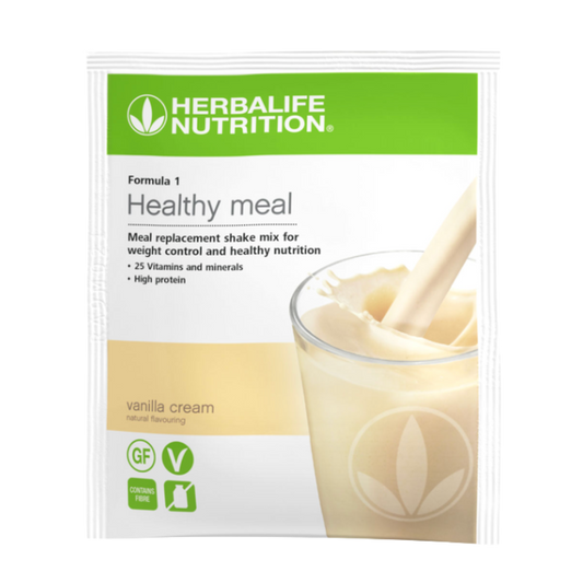 vanilla healthy meal sachet food supplement herbalife healthy lifestyle uk